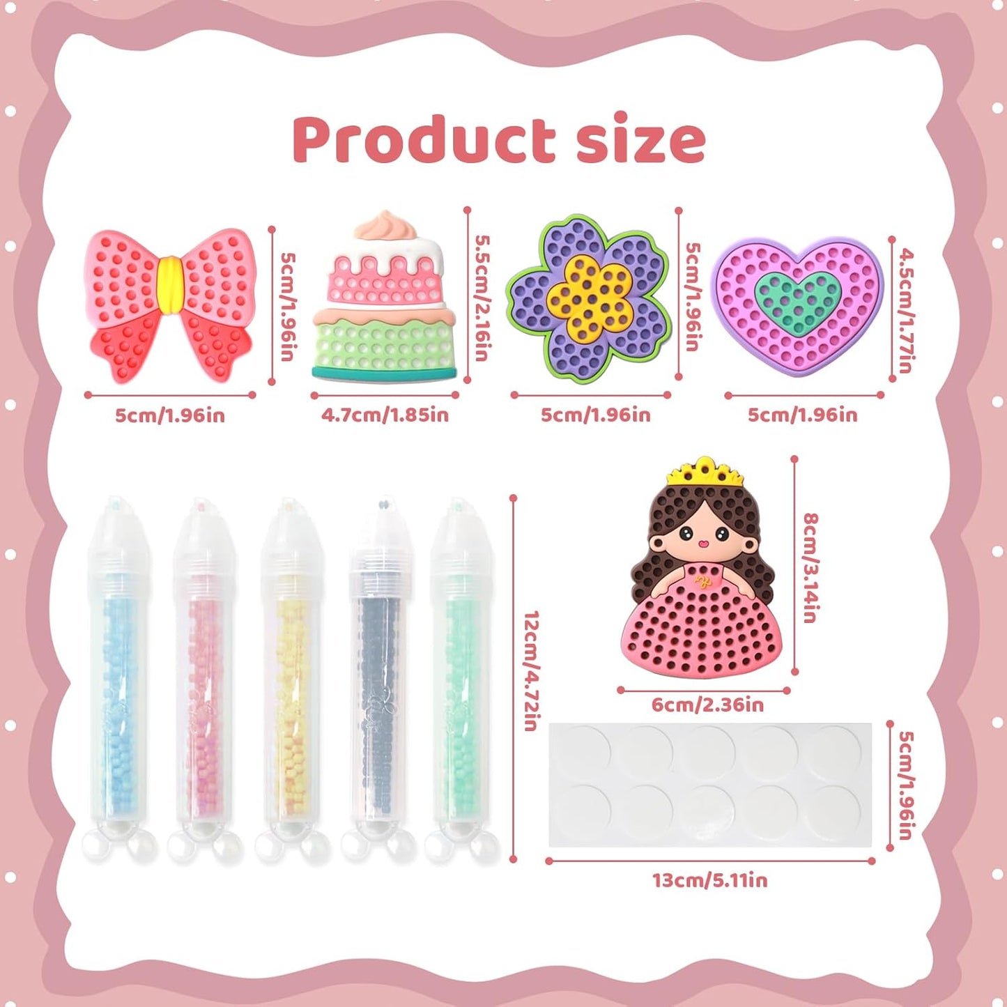 Bead Art Kits for Kids, Kids Painting Kits 5-8,Beads' Pen Arts and Crafts Kit for Ages 6-12,Bead Gem Painting Kit for Kids,Easy to DIY Mosaic Crafts Kit (Arts & Crafts)