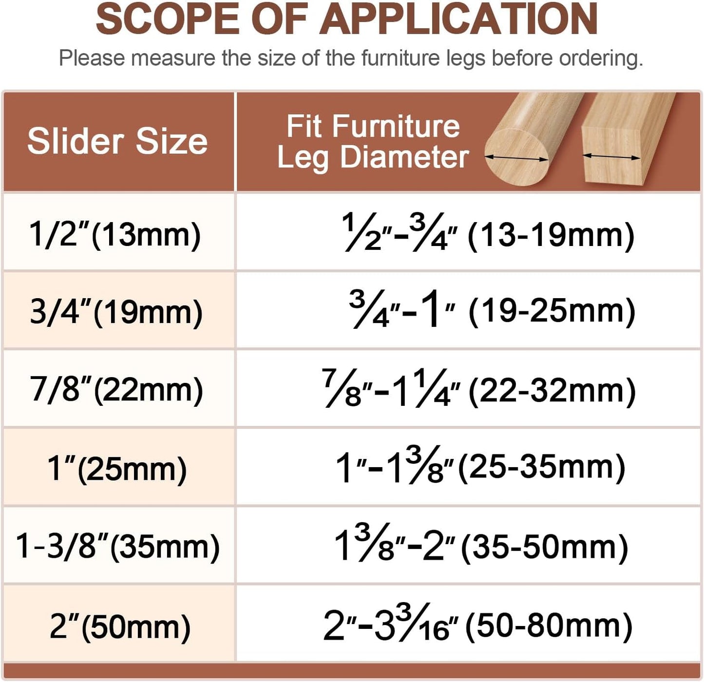 Furniture Sliders 20 PCS, Furniture Moving Sliders with 3M Adhesive for Carpets & Hardwood Floors, Chair Leg Floor Protectors, Move Your Furniture and Kitchen Appliance Easily - Beige
