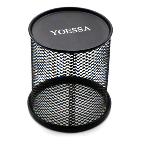 YOESSA Pen Holder Mesh Pencil Holder Metal Pencil Holder for Desk Office Pen Organizer Black