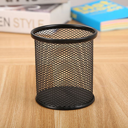 YOESSA Pen Holder Mesh Pencil Holder Metal Pencil Holder for Desk Office Pen Organizer Black